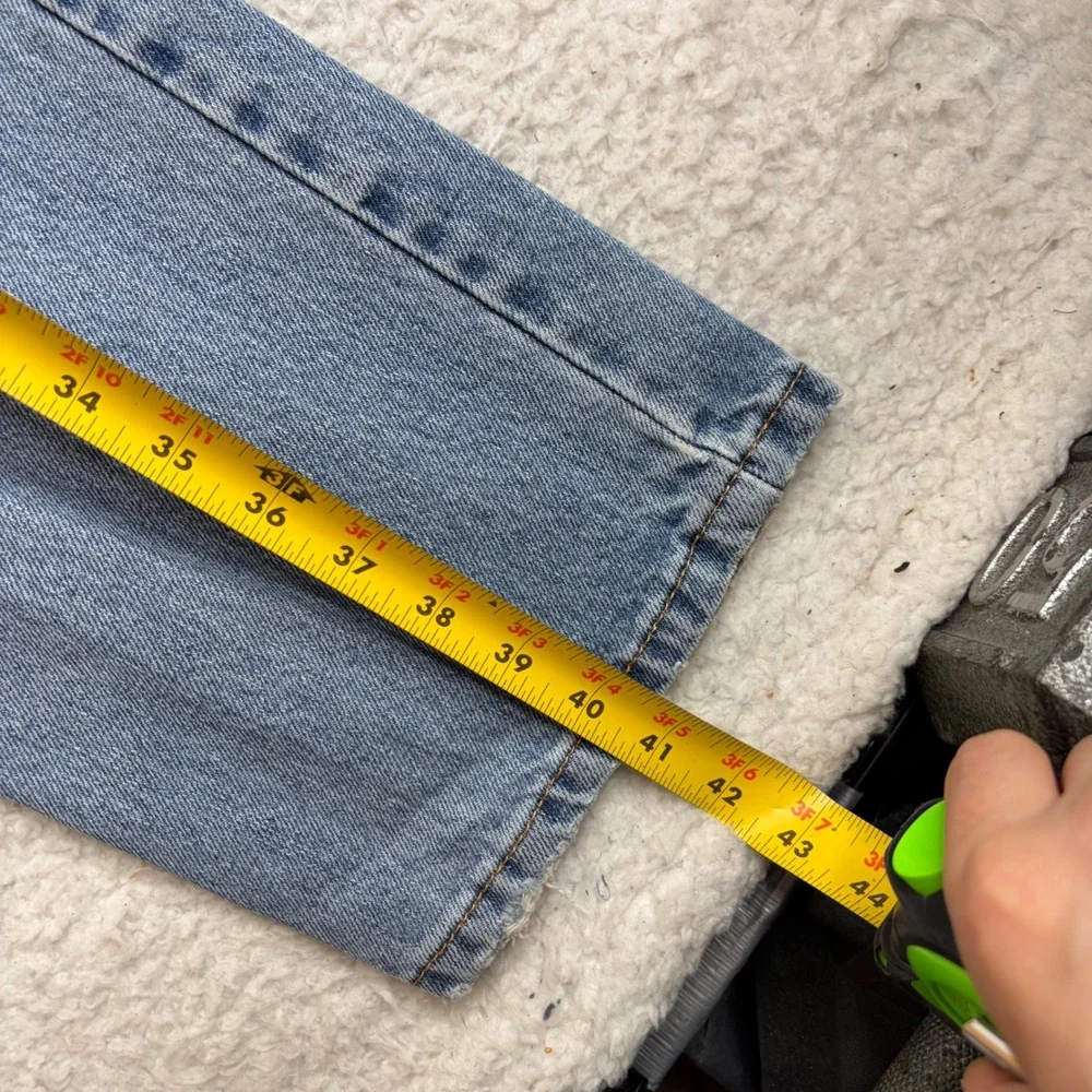 Levi 517 Mens Bootcut Jeans Light Wash Denim 30x32 western flare